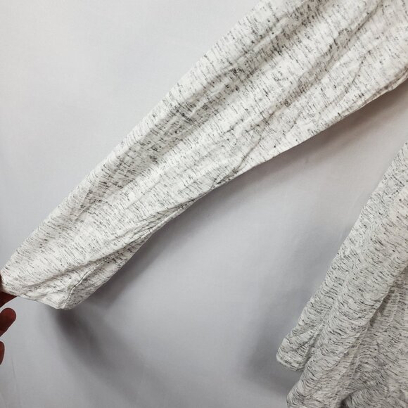 Gap Womens Heathered Grey Open Front Long Slv Collared Cardigan XL - Picture 4 of 11